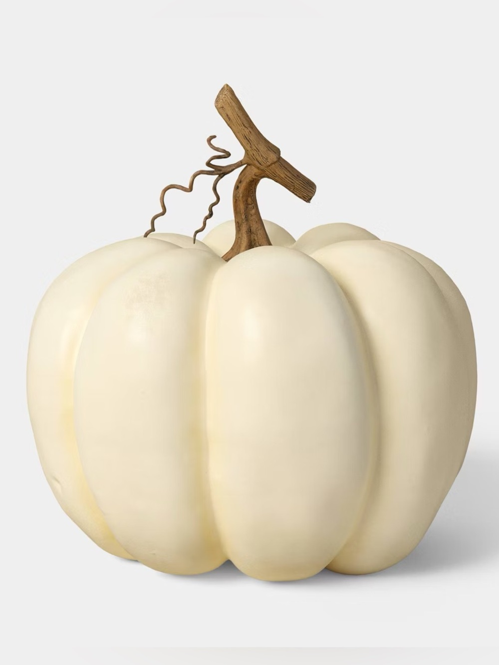 Large Faux Real Pumpkin White - Threshold